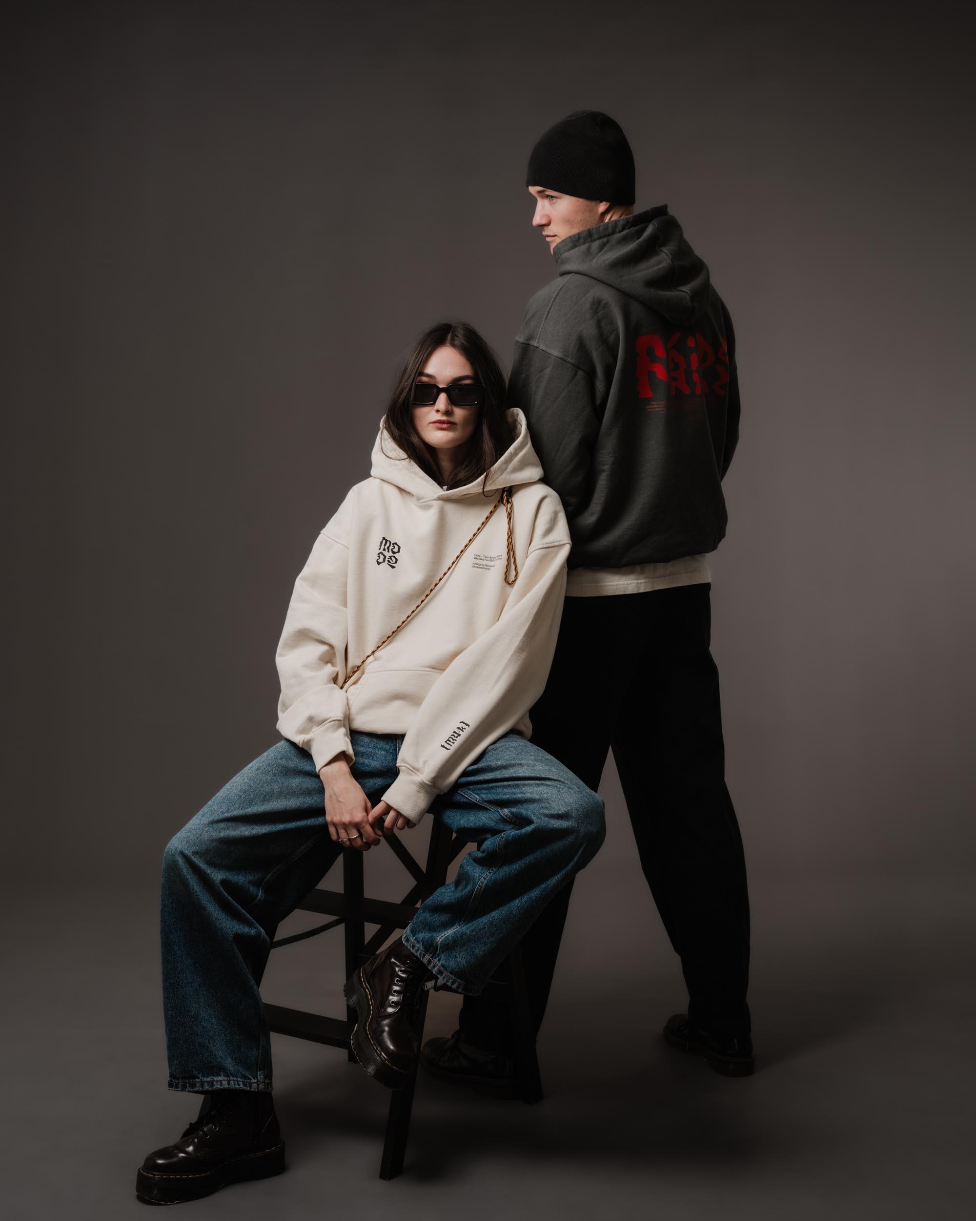 Unisex mikiny mooq x ecstasy studio